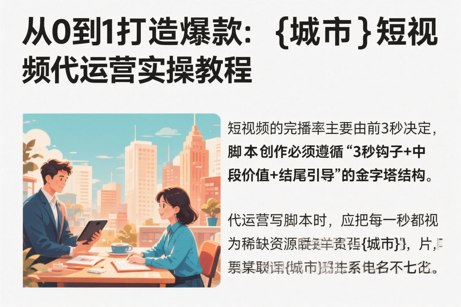 从0到1打造爆款:泰州短视频代运营实操教程
