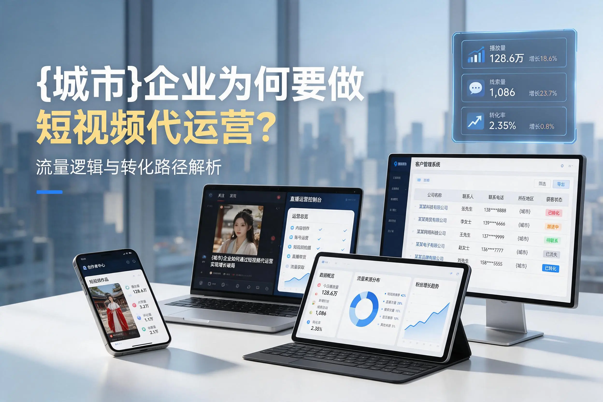 泰州企业为何要做短视频代运营？流量逻辑与转化路径解析