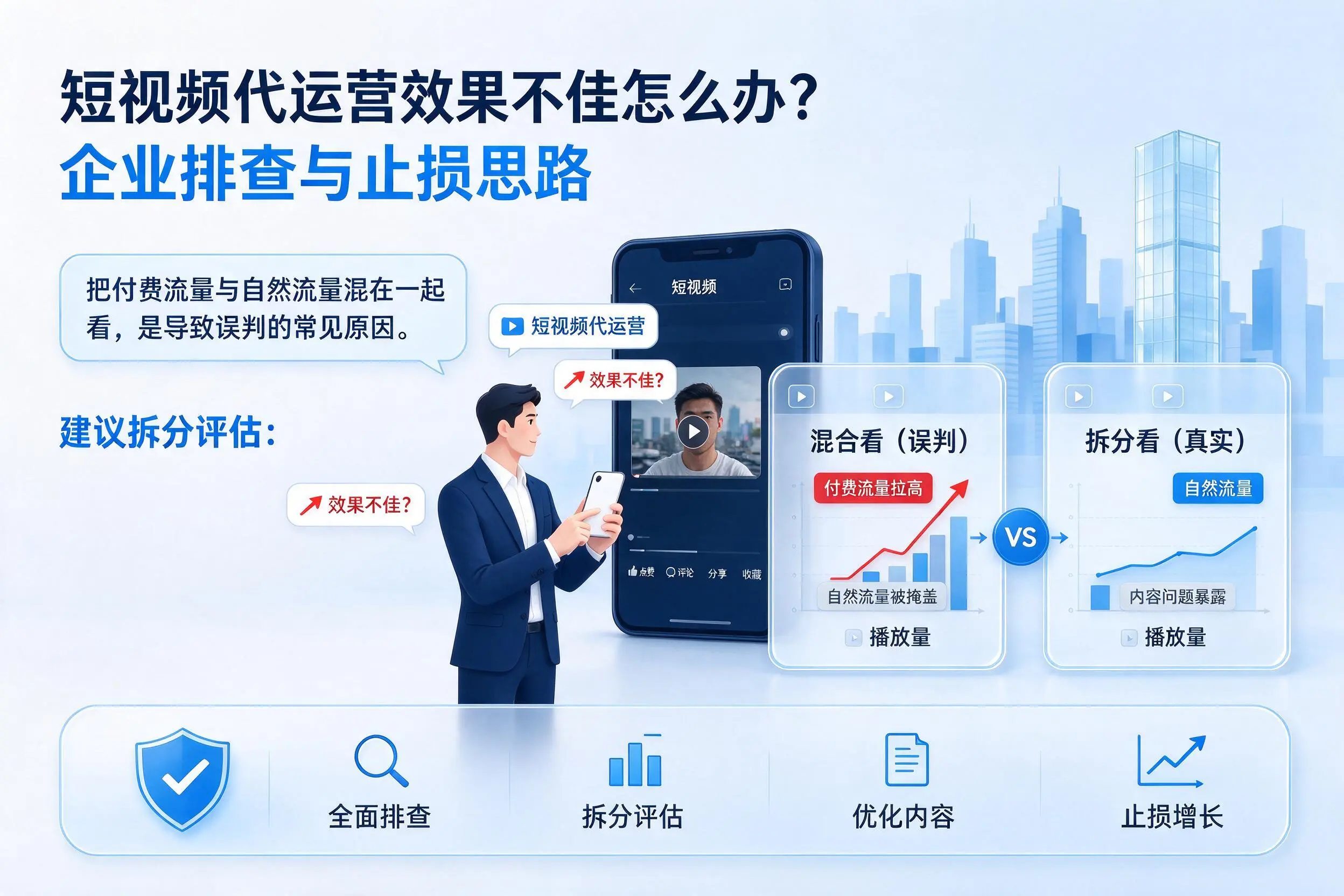 短视频代运营效果不佳怎么办？泰州企业排查与止损思路