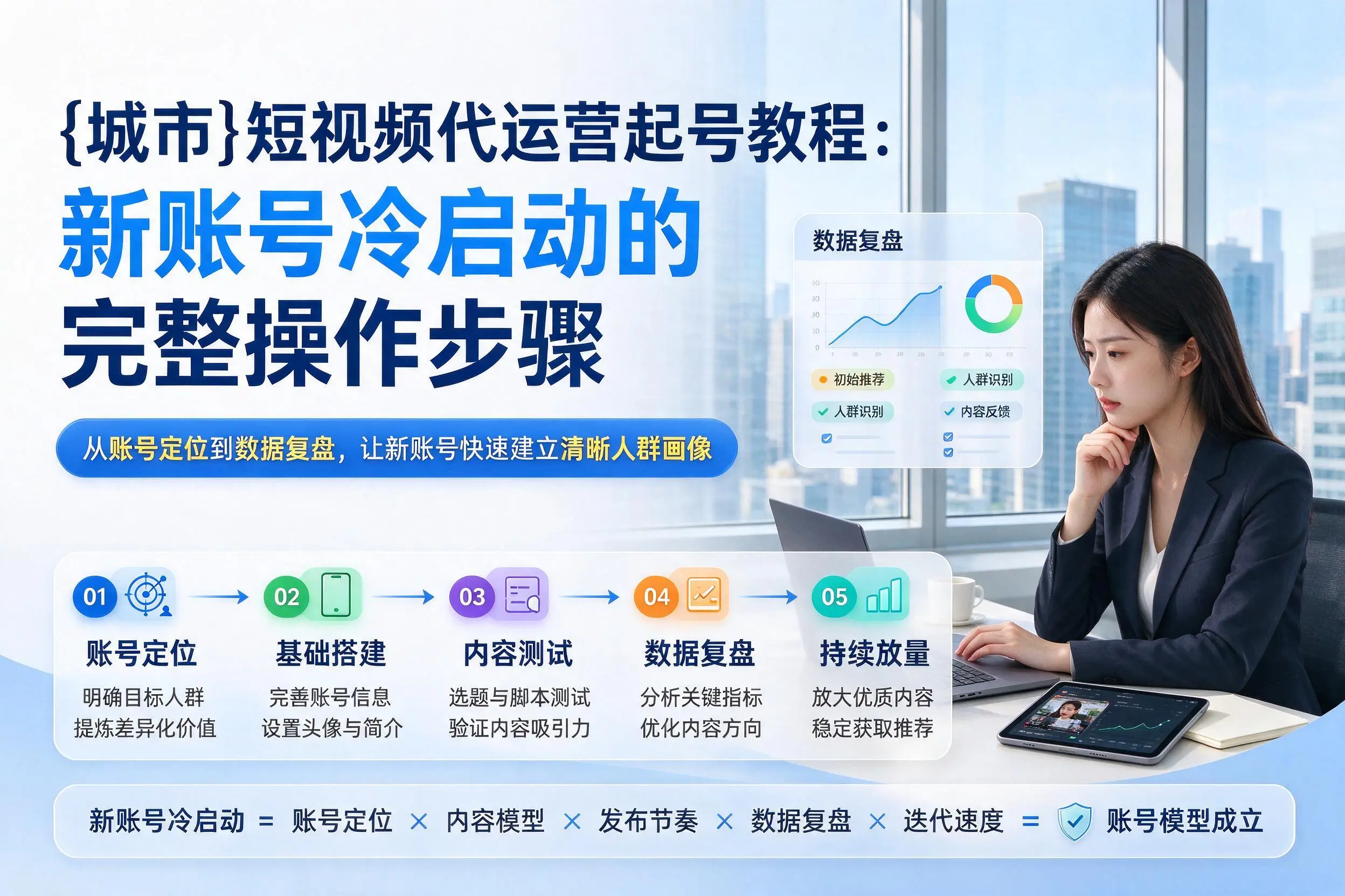 泰州短视频代运营起号教程:新账号冷启动的完整操作步骤
