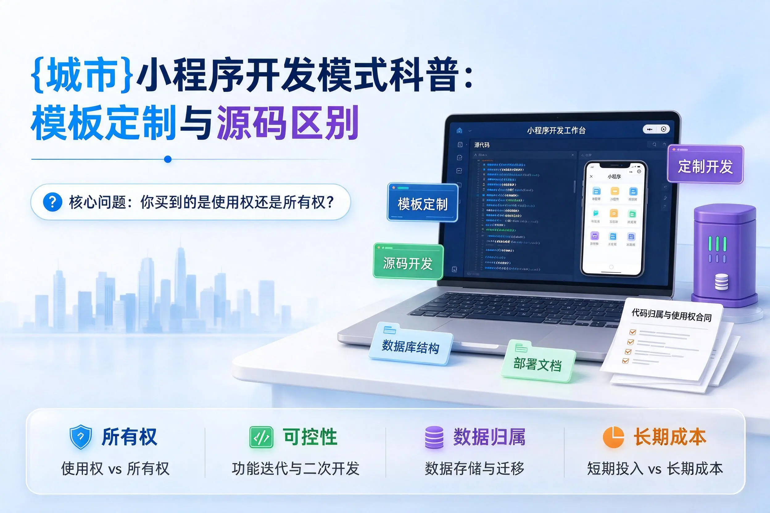 泰州小程序开发模式科普:模板定制与源码区别