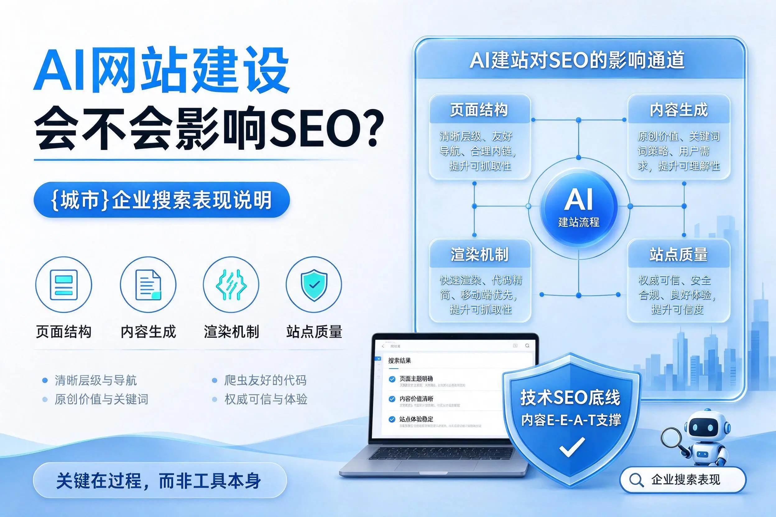 AI网站建设会不会影响SEO？泰州企业搜索表现说明