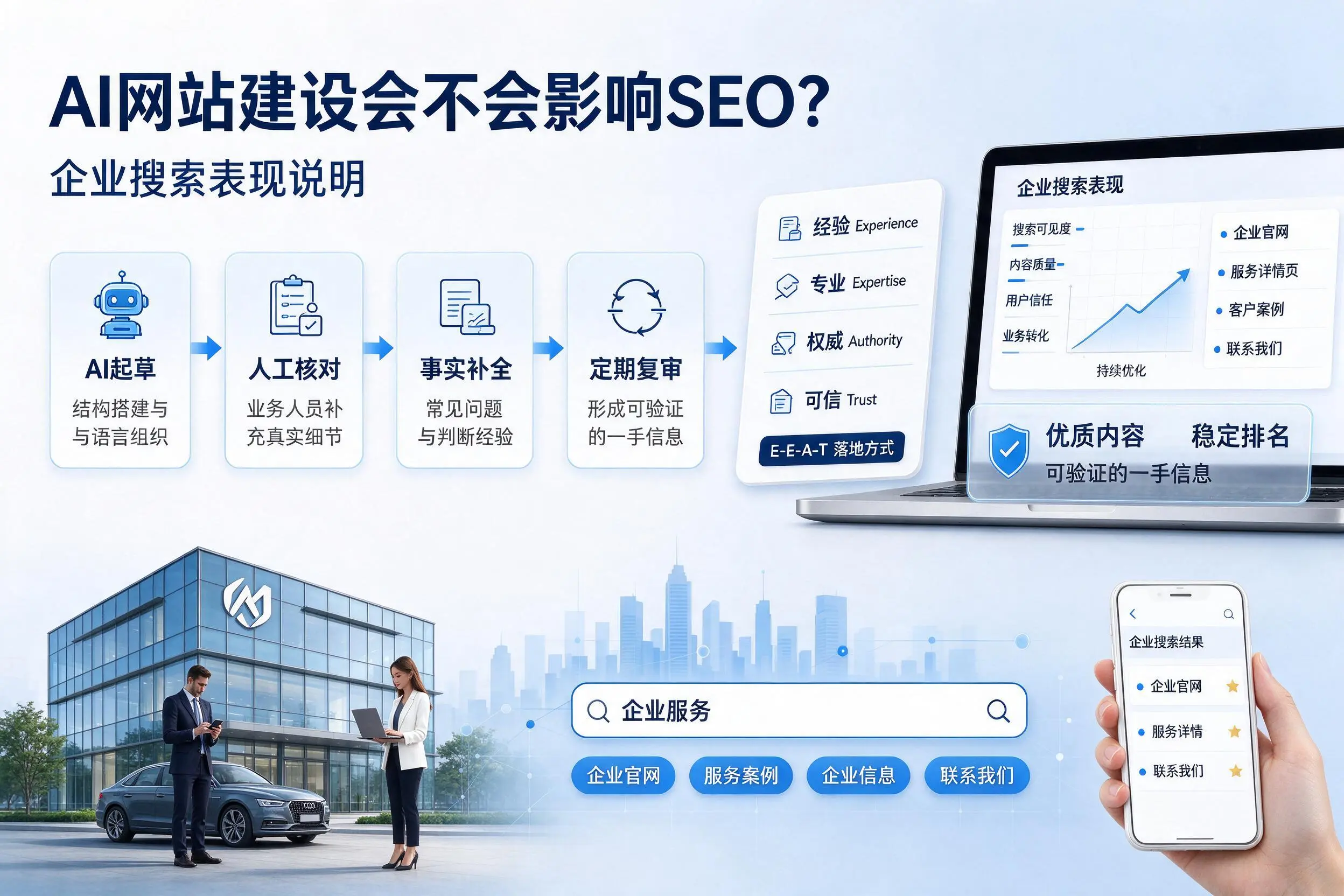 AI网站建设会不会影响SEO？泰州企业搜索表现说明