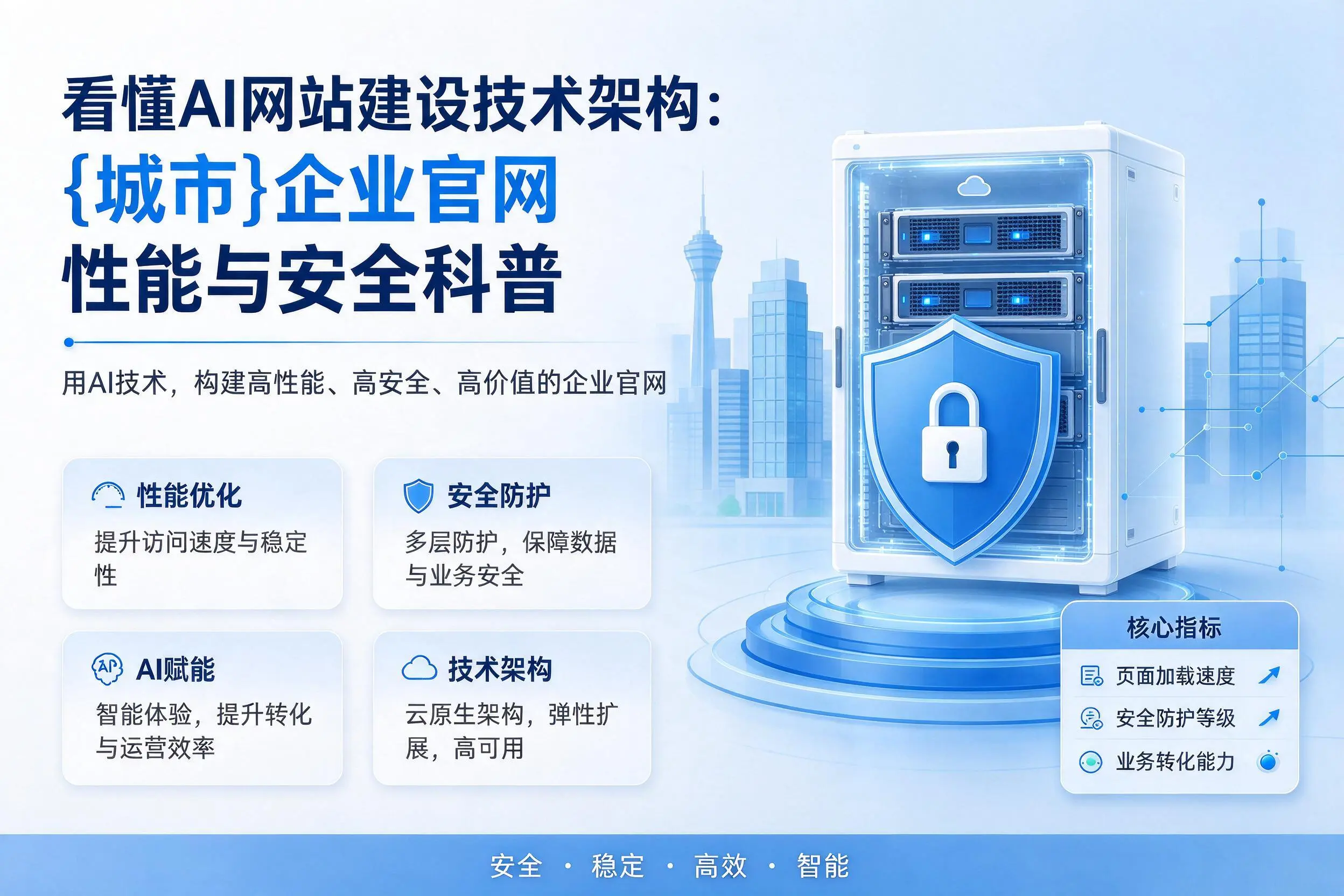 看懂AI网站建设技术架构：泰州企业官网性能与安全科普