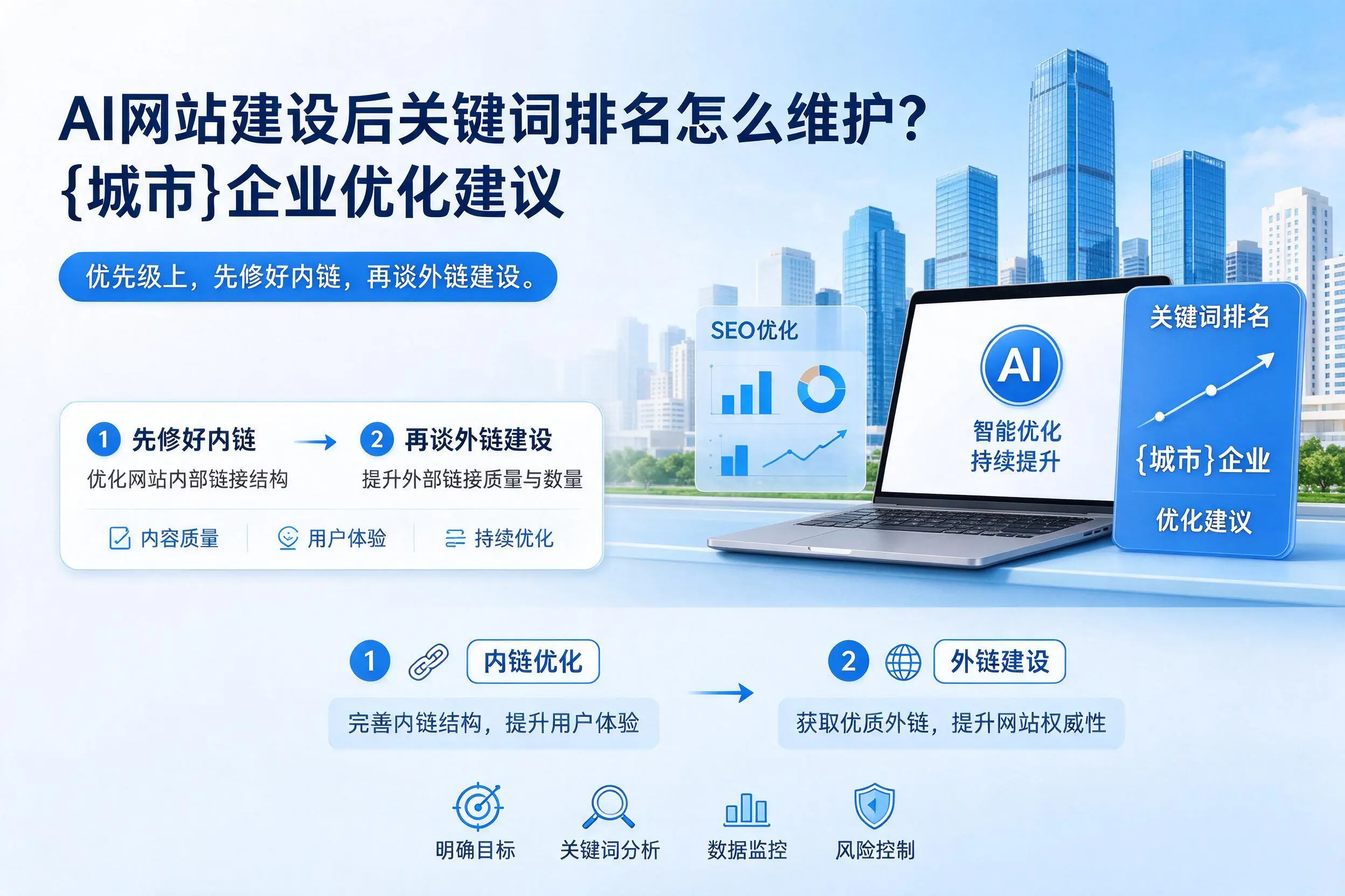 AI网站建设后关键词排名怎么维护？泰州企业优化建议