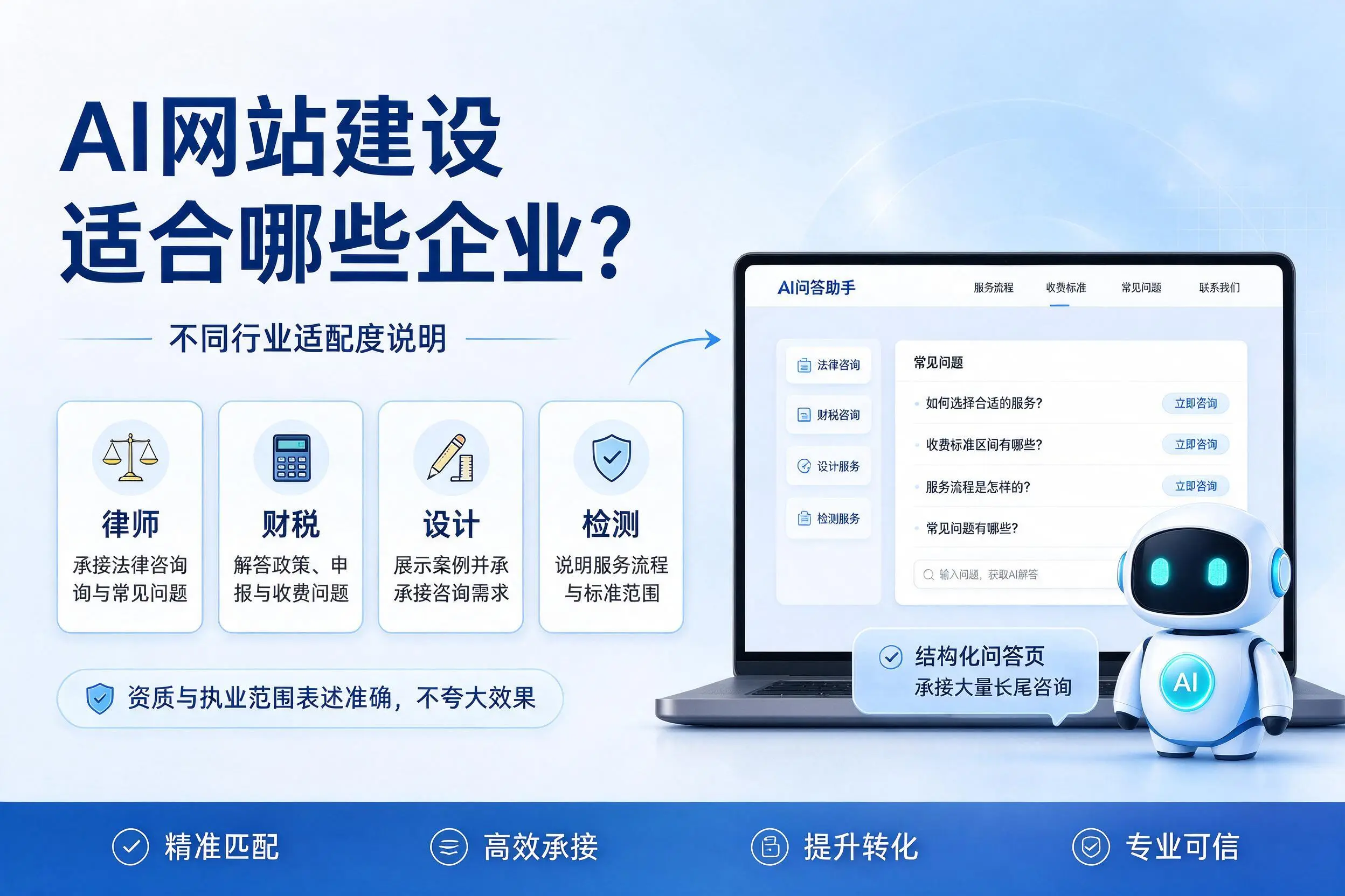 AI网站建设适合哪些企业？泰州不同行业适配度说明
