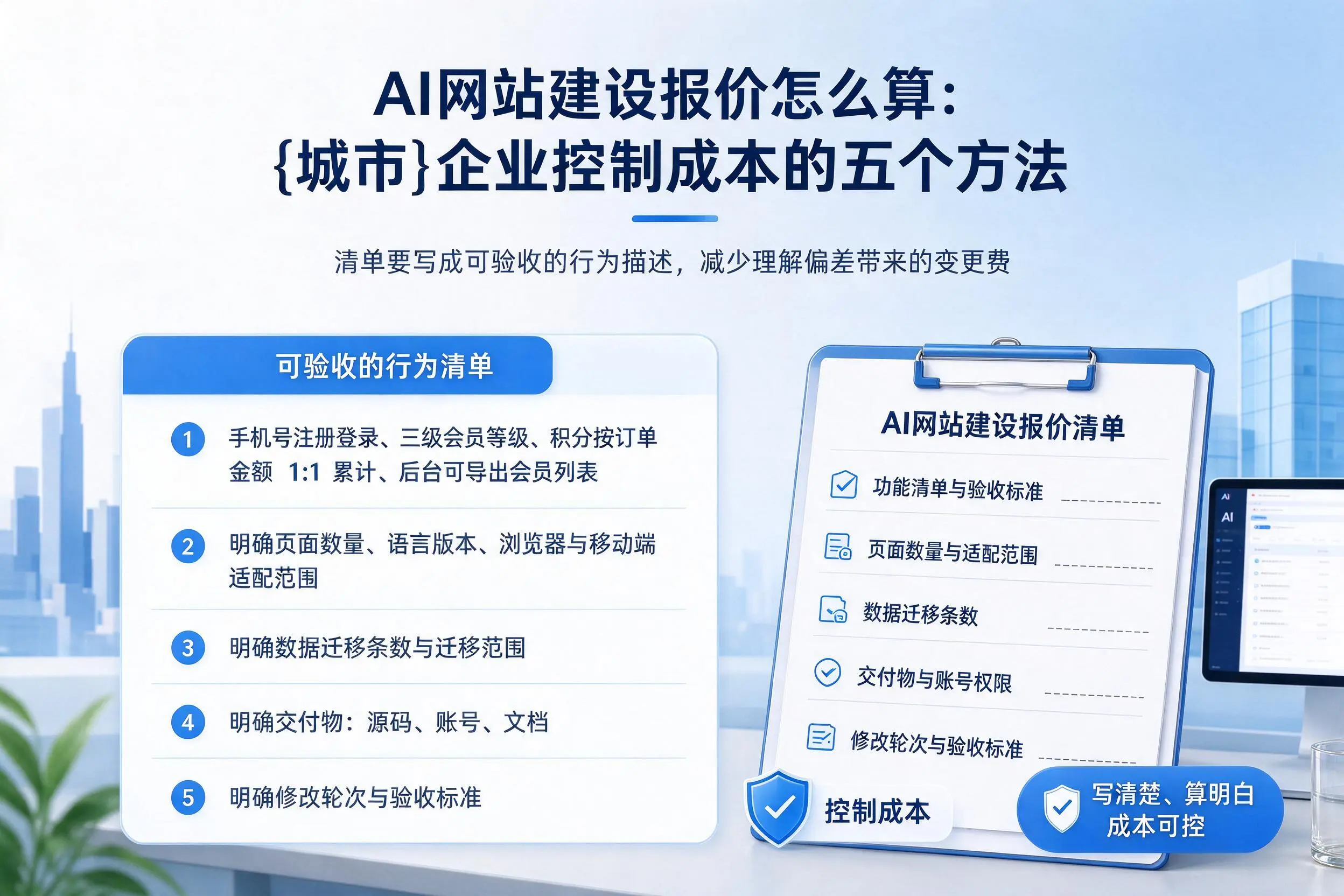 AI网站建设报价怎么算：泰州企业控制成本的五个方法